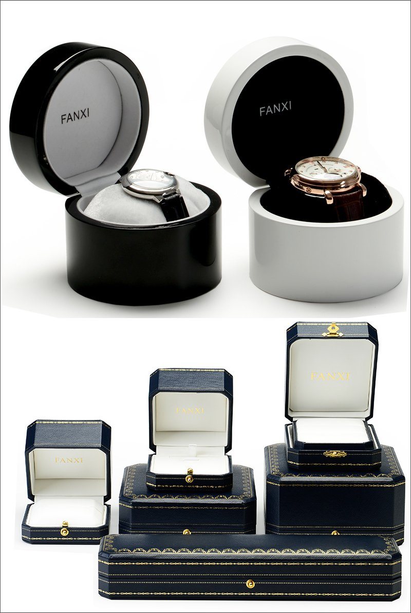 Black Leather Jewelry Box Fashion PU Jewelry Box