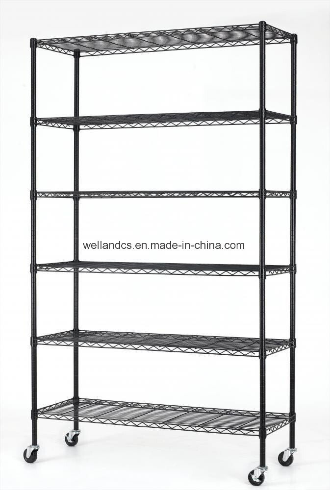 Medium Duty Adjutable Steel Wire Shelving Rack for Sundries & Garage Storage