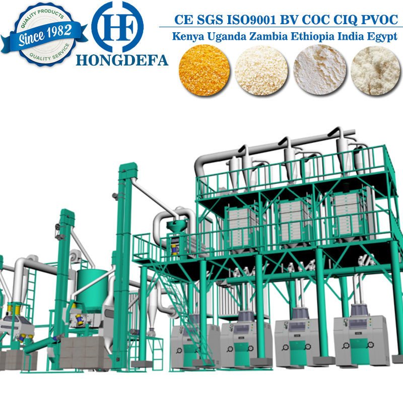 China 50tpd Wheat Processing Plant for Ethiopia Egypt Brazil