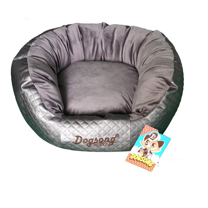 Round Gray Noble Wholesale Pet Cat Kennel Bed