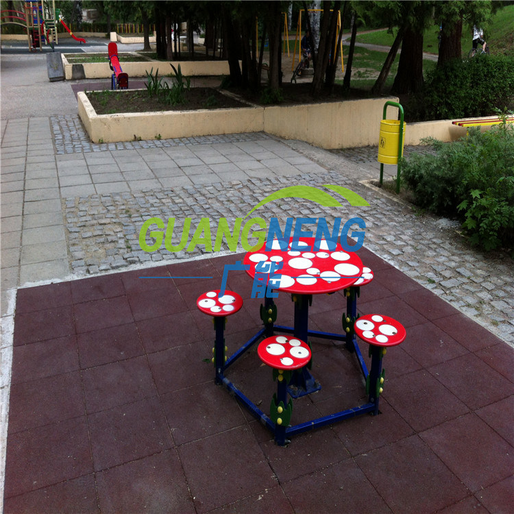 Nontoxic Outdoor Rubber Flooring Tiles for Playgound