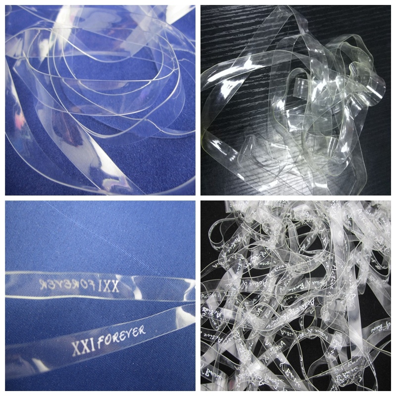 Transparent Elastic TPU Tape with Logo