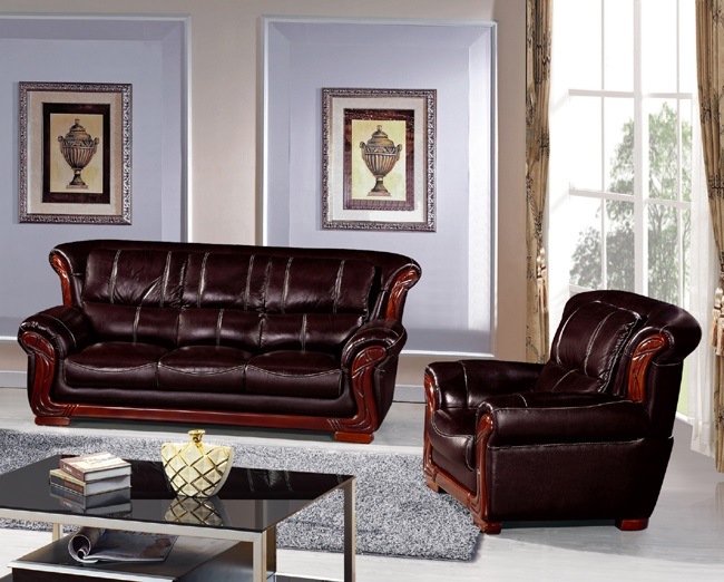 Dubai Leather Sofa Furniture Vintage Leather Sofa 818