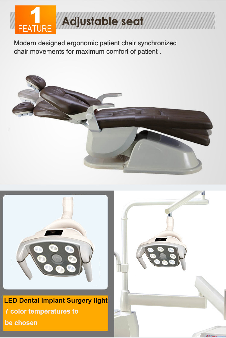 Luxurious Type Imported Upholstery Floor-Fixed China Dental Equipment Unit, Medical Equipment Suppliers