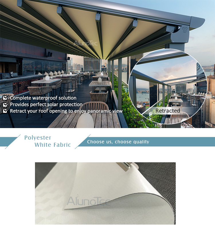 Motorized Retractable Roofing Systems Pergola