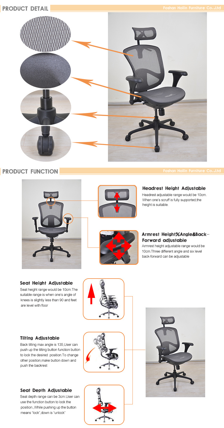 Ergonomic Design Swivel Executive Office Chair