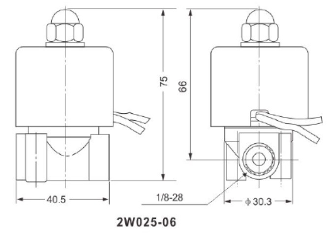 2W025 2 Way 2 Position Electric Water Solenoid Valve Air Gas Oil