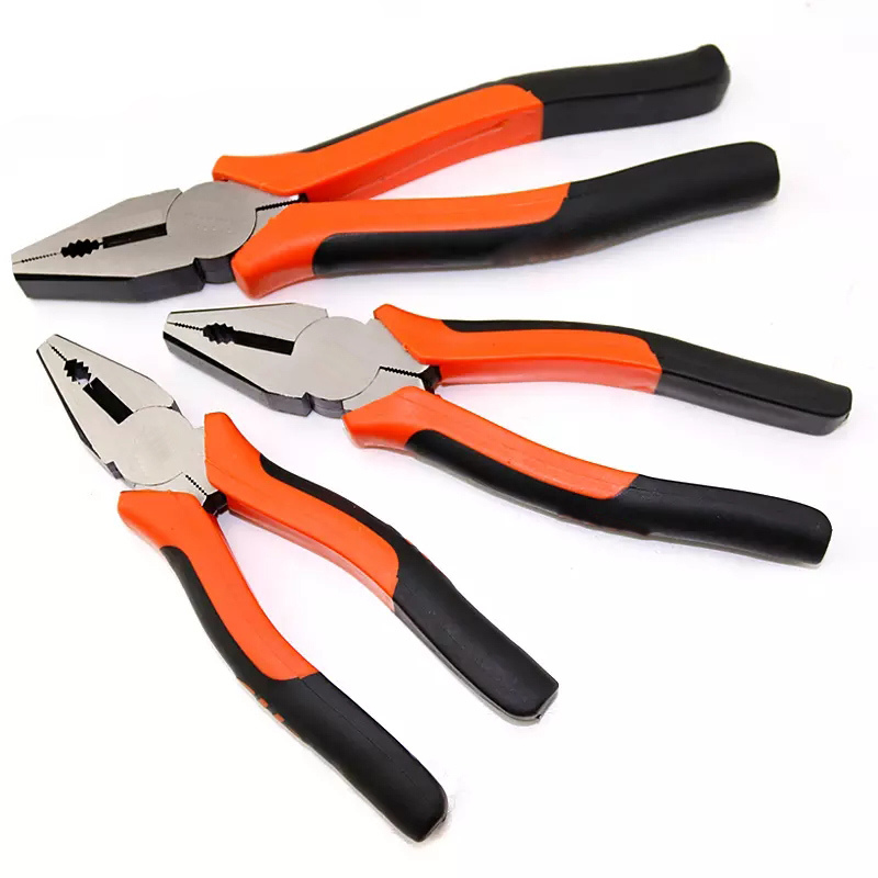 PVC Handle Combination Pliers with Side Cutting Jaws