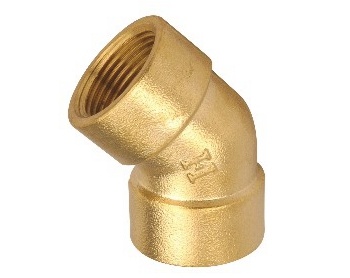 45Â° Female Elbow Fitting Brass Pipe Fitting Thread