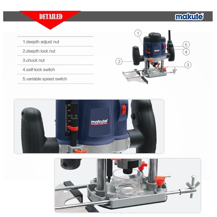 Makute Electric Router 8mm Woodworking Machinery