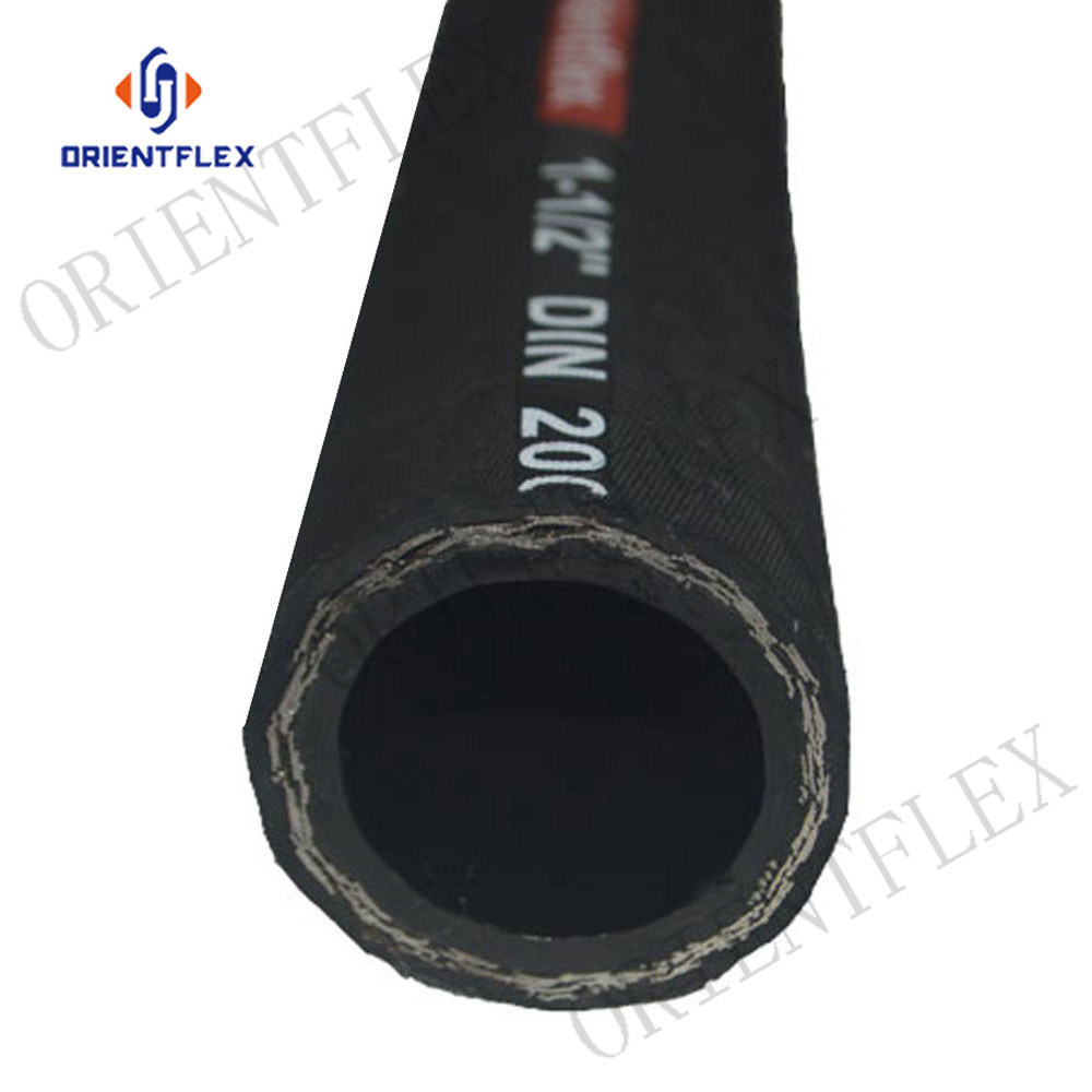 Steel Wire Braid High Pressure Rubber Hydraulic Hose R1 R2 1sn 2sn