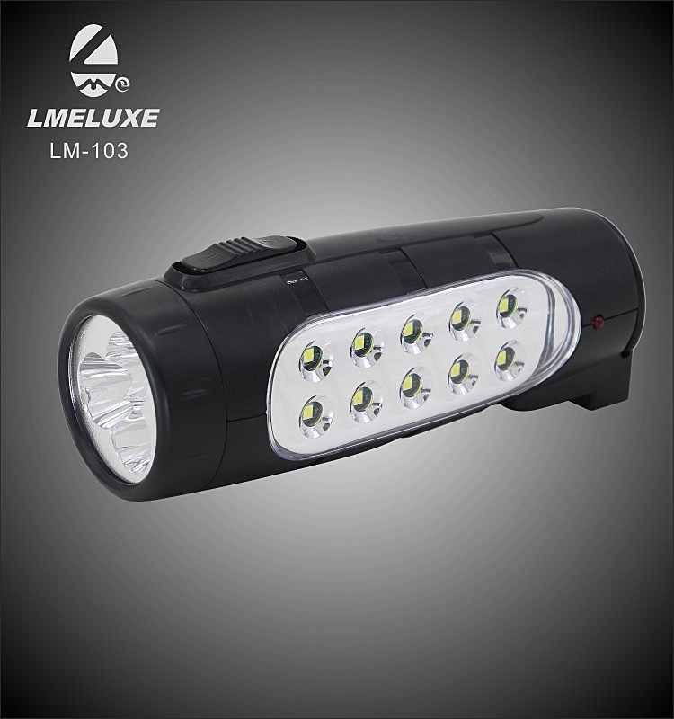10 LED Rechargeable LED Emergency Flashlight