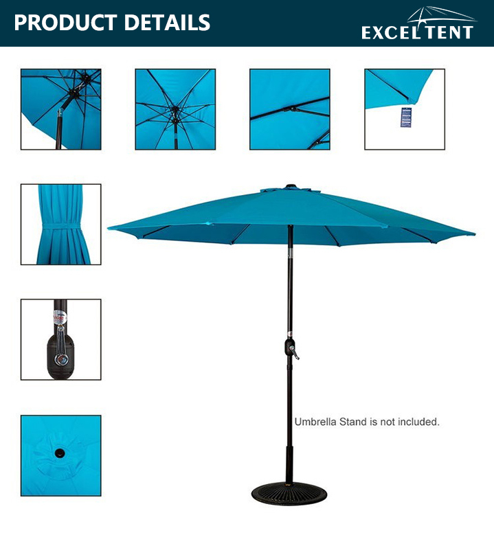 Outdoor Leisure Furniture Sun Parasol Patio Garden Umbrella