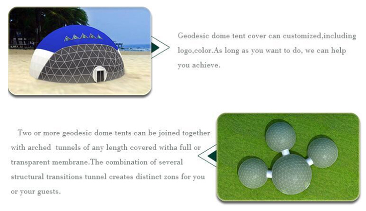 Large Outdoor Event Exhibition Tent Geodesic Dome Marquee Party Tent