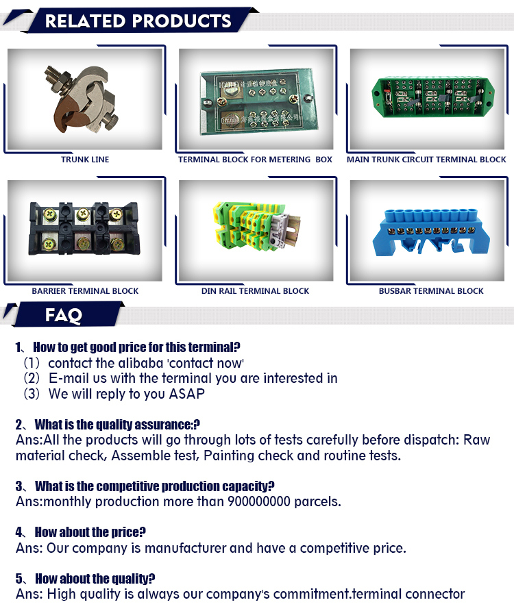 Three-Phase Four Wire Energy Measuring Terminal Block