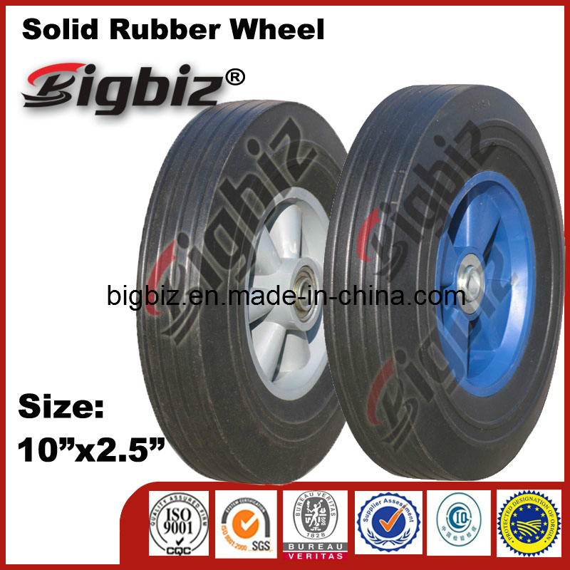 Hot Selling 8X2 Solid Rubber Wheel with Plastic Hub