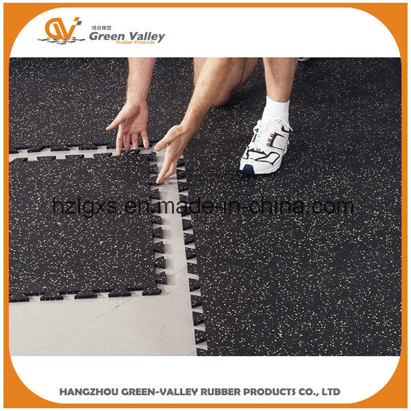 Anti-Shock Sport Rubber Tile Flooring Rubber Mats for Gym