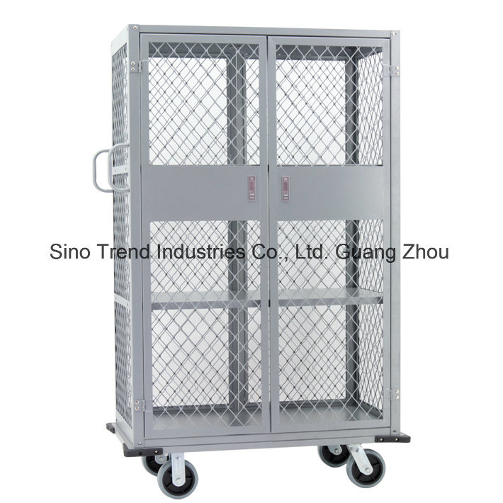 Aluminium Dridding Napkin Cart with Door for Hotel Guest Room (SITTY 99.3335D)