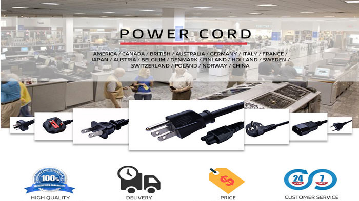 UL AC VDE Power Cord for Europe & North American