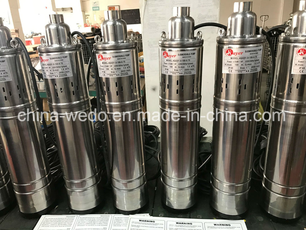 4qgd Submersible Screw Water Pump, Electric Submersible Water Pump