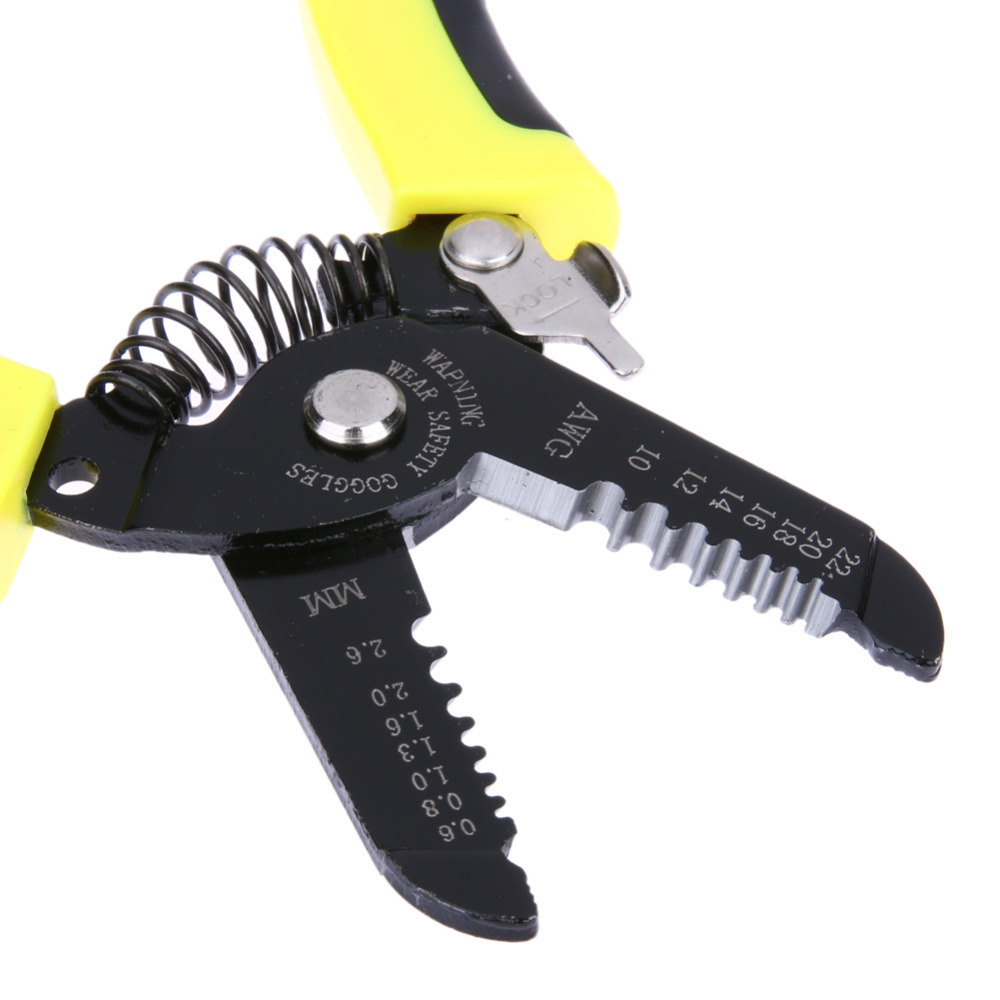 Portable Wire Stripper Pliers Crimper Cable Stripping Crimping Cutter Multi Hand Tool with Manganese Steel for Electrical Th4