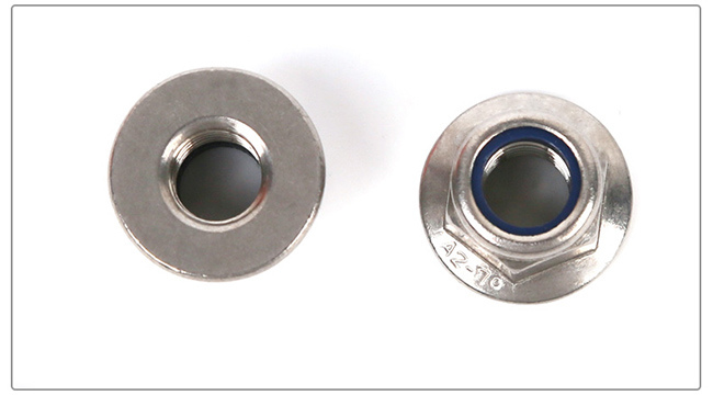 Stainless Steel Hex Flange Nylon Lock Nut