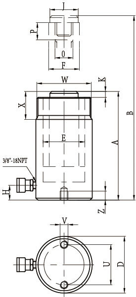 High Quality Single Acting Long Stroke Telescopic Hydraulic Cylinder