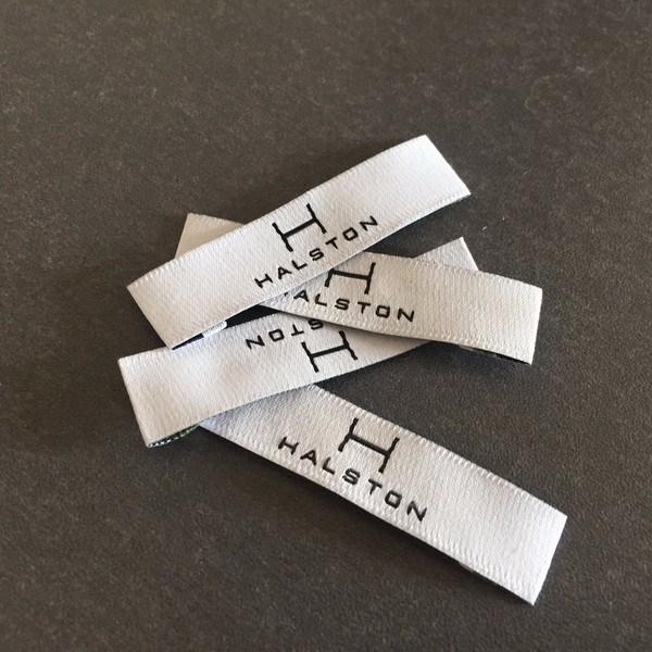 Wholesale Custom High Quality Factory Clothing Woven Label End Fold Woven Labels