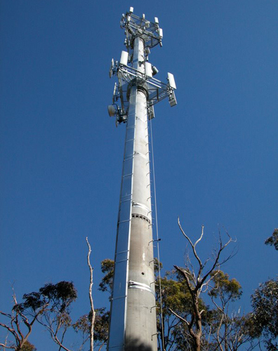 Galvanized Steel Pole Communication Tower