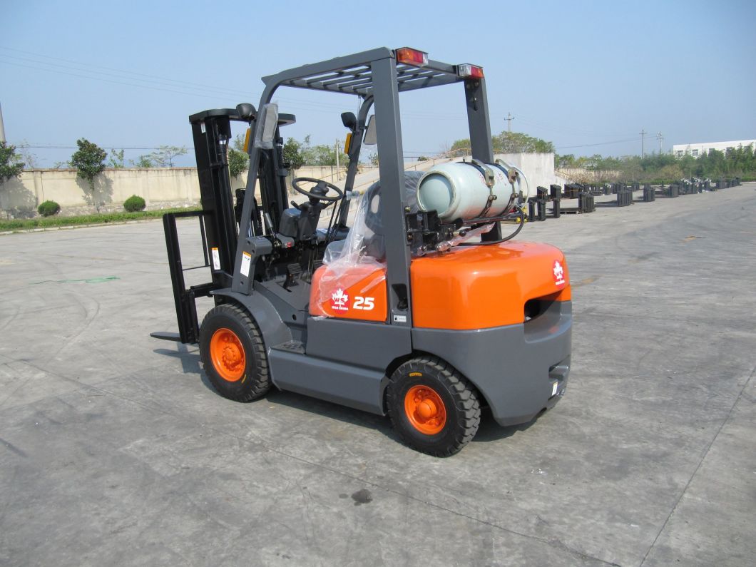 2500kg LPG Forklift with Nissan K21 Engine/Gasoline Forklift