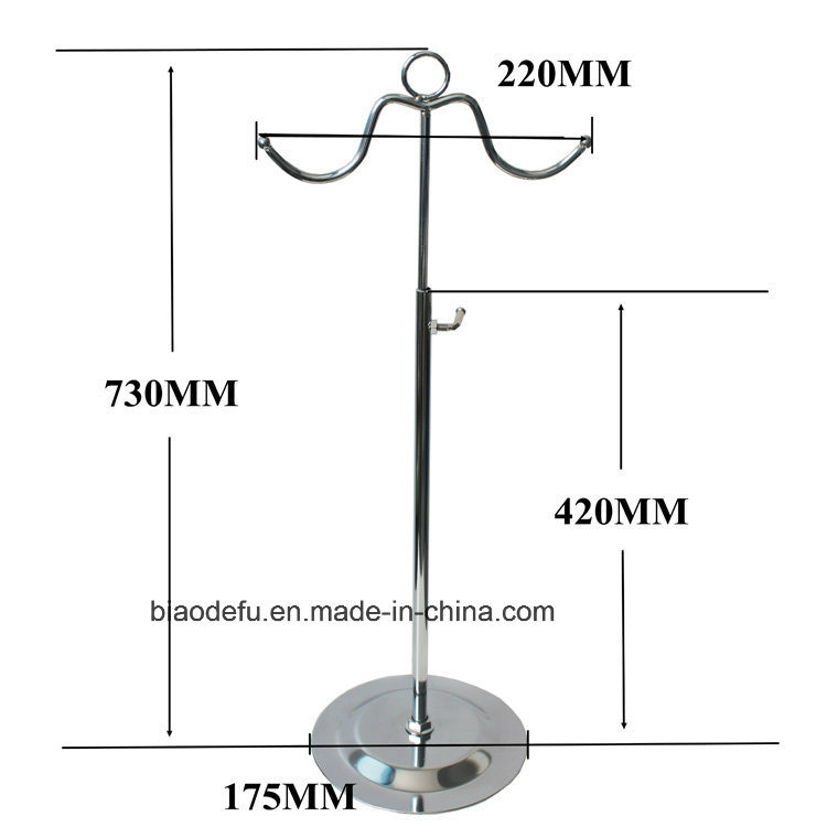 Multi-Side Rotatable Metal Wire Spinner Rack 2 Tiers Desktop Shelf for Accessories