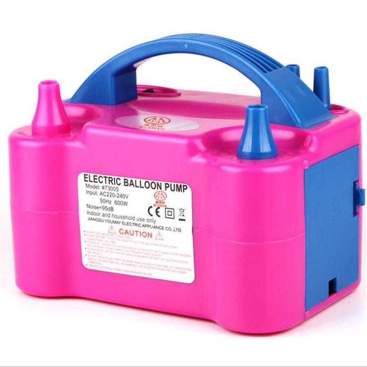 Double Hole AC Inflatable Electric Air Balloon Pump Inflator Pump Portable Air Blower