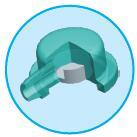 Silicone Cylinder Tissue Expander for Implantable Expander