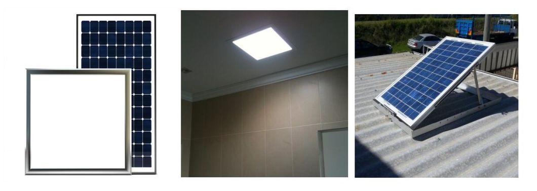 14W Square Type Solar LED Ceiling Light