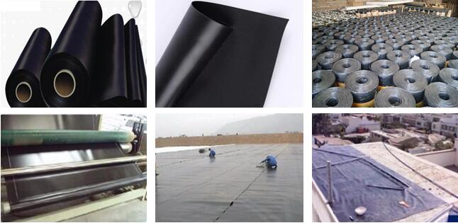 1.2mm UV-resistacne EPDM Rubber Waterproof Membrane for Flat Roofs