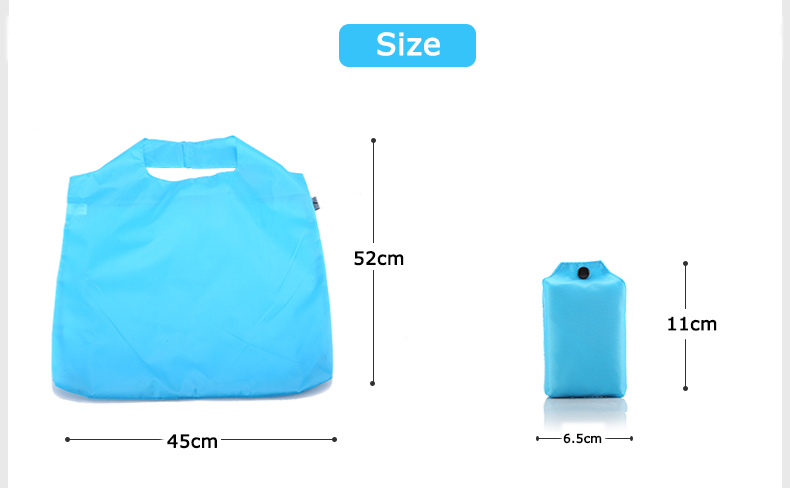 Shopping Bag Large Capacity Nylon Bags 5 Color Waterproof Thick Handbag