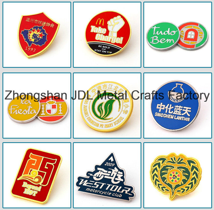New Style of High Quality Stamp Aluminum Special Academic Arges Badges Lapel Pin (223)
