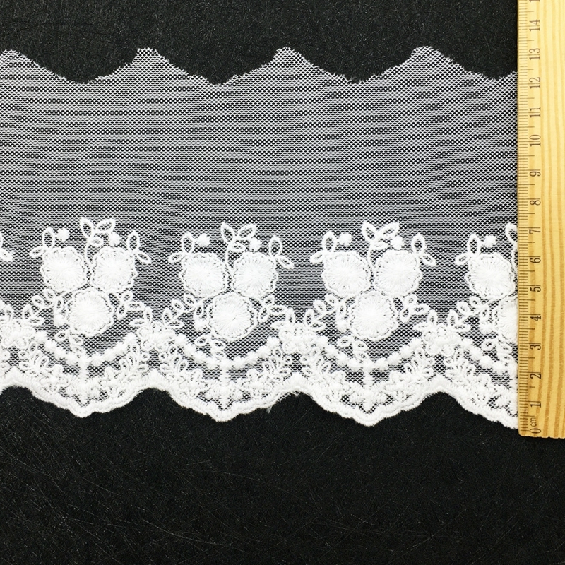 High Quality Chemical Embroidery Mesh Lace Fabric for Decoration