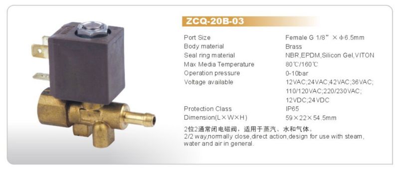 Viton Seal Steam Solenoid Valve