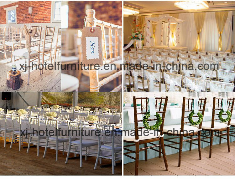 Outdoor Furniture Steel/Aluminum/Acrylic Chiavari Chair for Banquet/Hotel/Dining Room Furniture