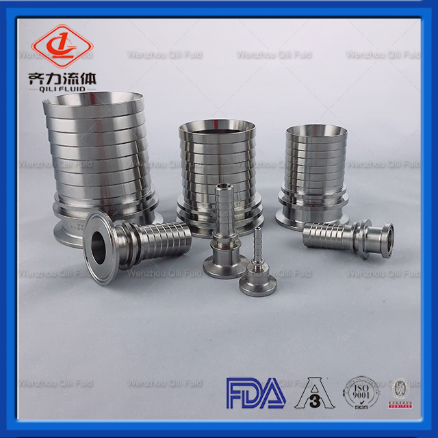 Sanitary Stainless Steel Swivel Tri-Clamp Hose Nipple