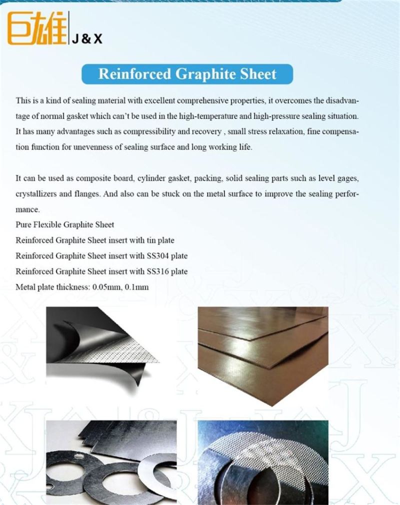 Metal Insert Reinforced Flexible Natural Graphite Sheet