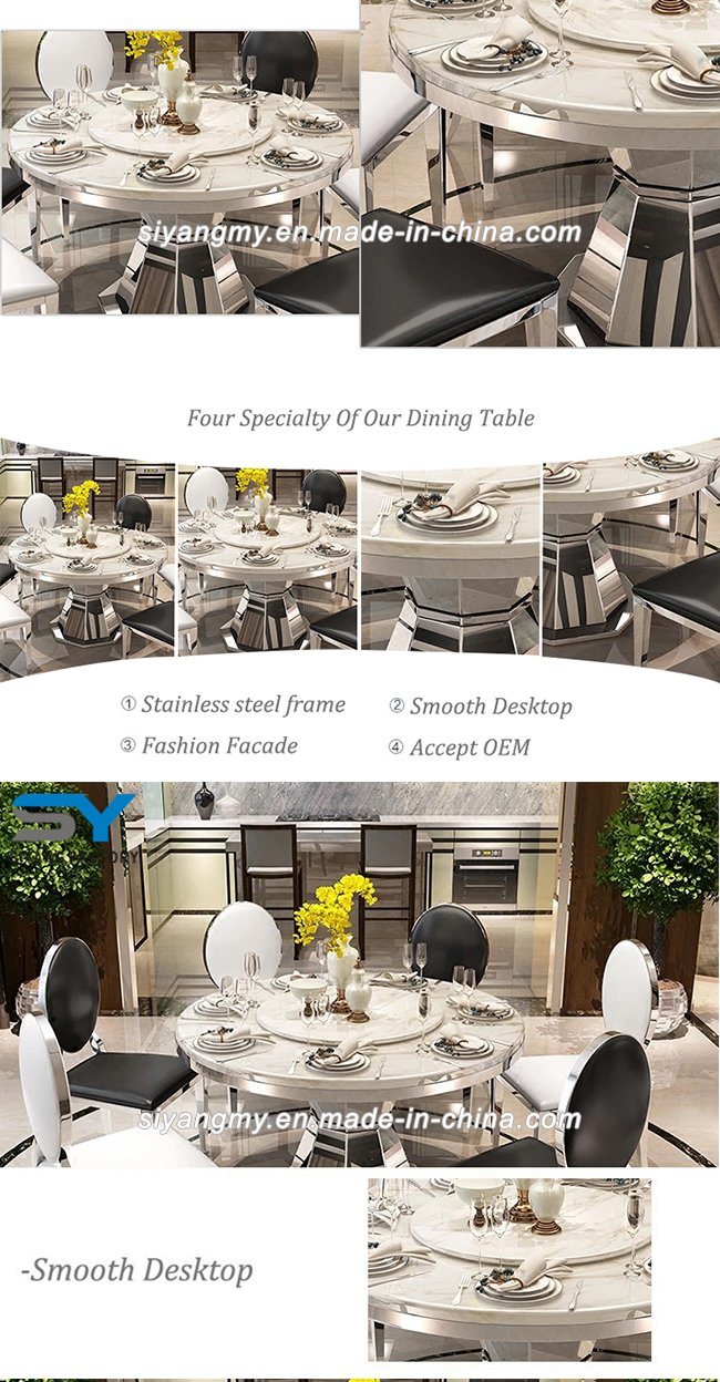 Modern Wedding Banquet Furniture Round Dining Table