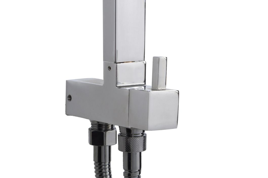 Exposed Shower System Bathroom Rainfall Faucet Set 3032