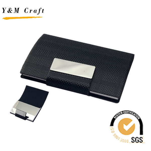 High Quality Top Grade Metal Leather Name Card Holder