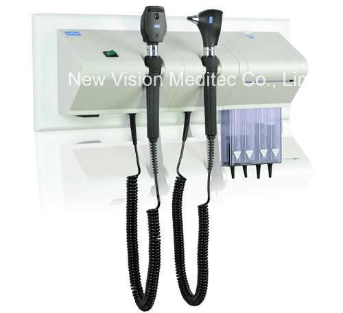 Rechargeable Diagnostic Set, Rechargeable Direct Ophthalmoscope and Fiber Otoscope Combined Set