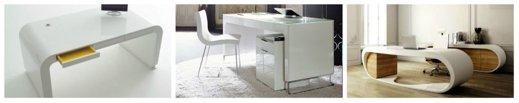 Acrylic Solid Surface Executive Corian Modern Office Desk