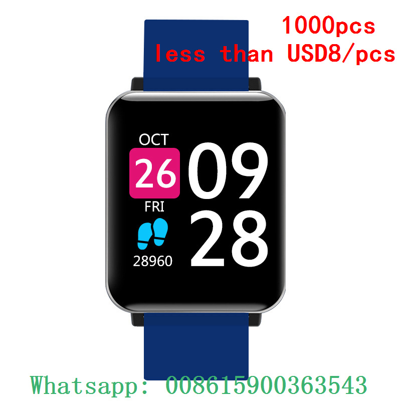 Less Than USD8/PCS 1.44 Color Screen IP67 Waterproof Heart Rate, Blood Pressure, Blood Oxygen Monitoring Sports Bracelet Watch