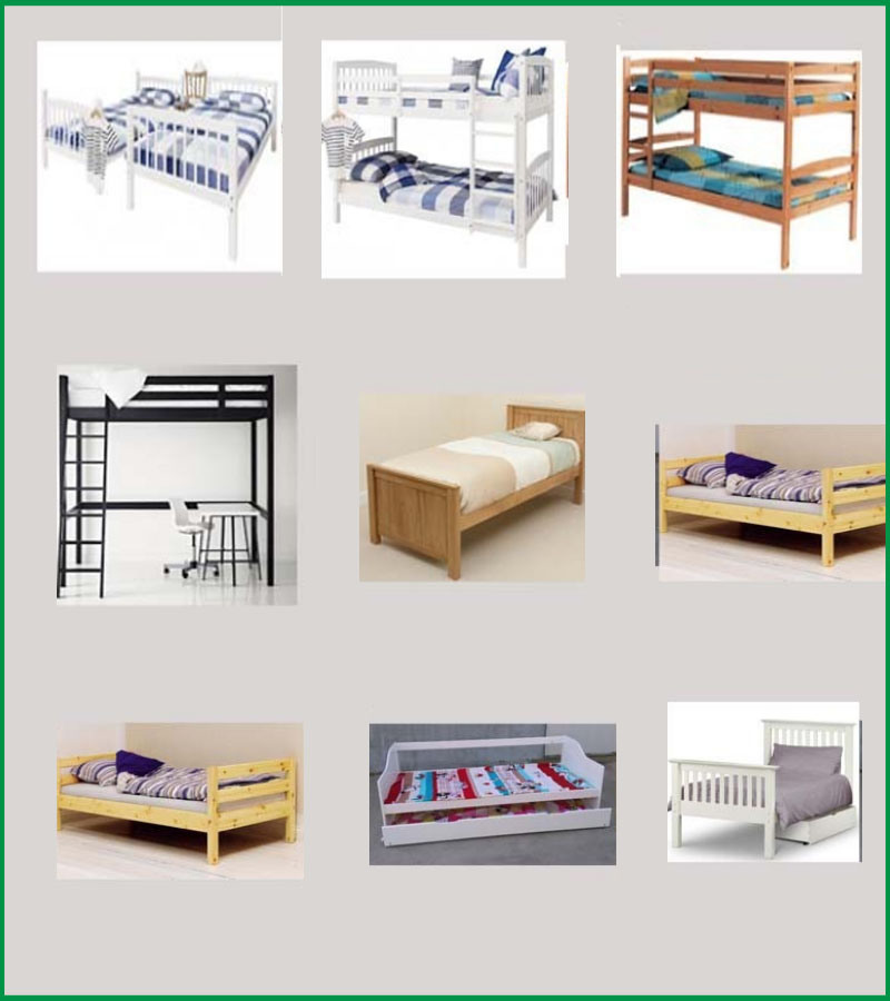 New Design Children Pupolar Pine Double Size Bunk Bed