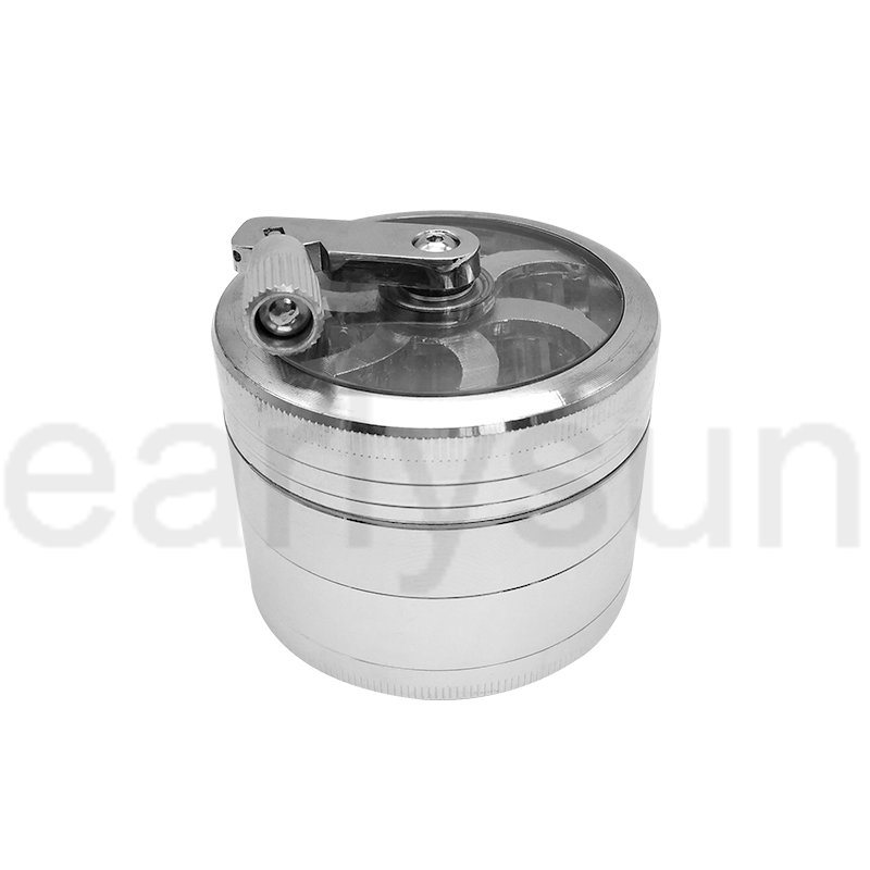 Top Quality Metal Cigarette Herbal Manual Grinder with Hand Crank (ES-GD-001)